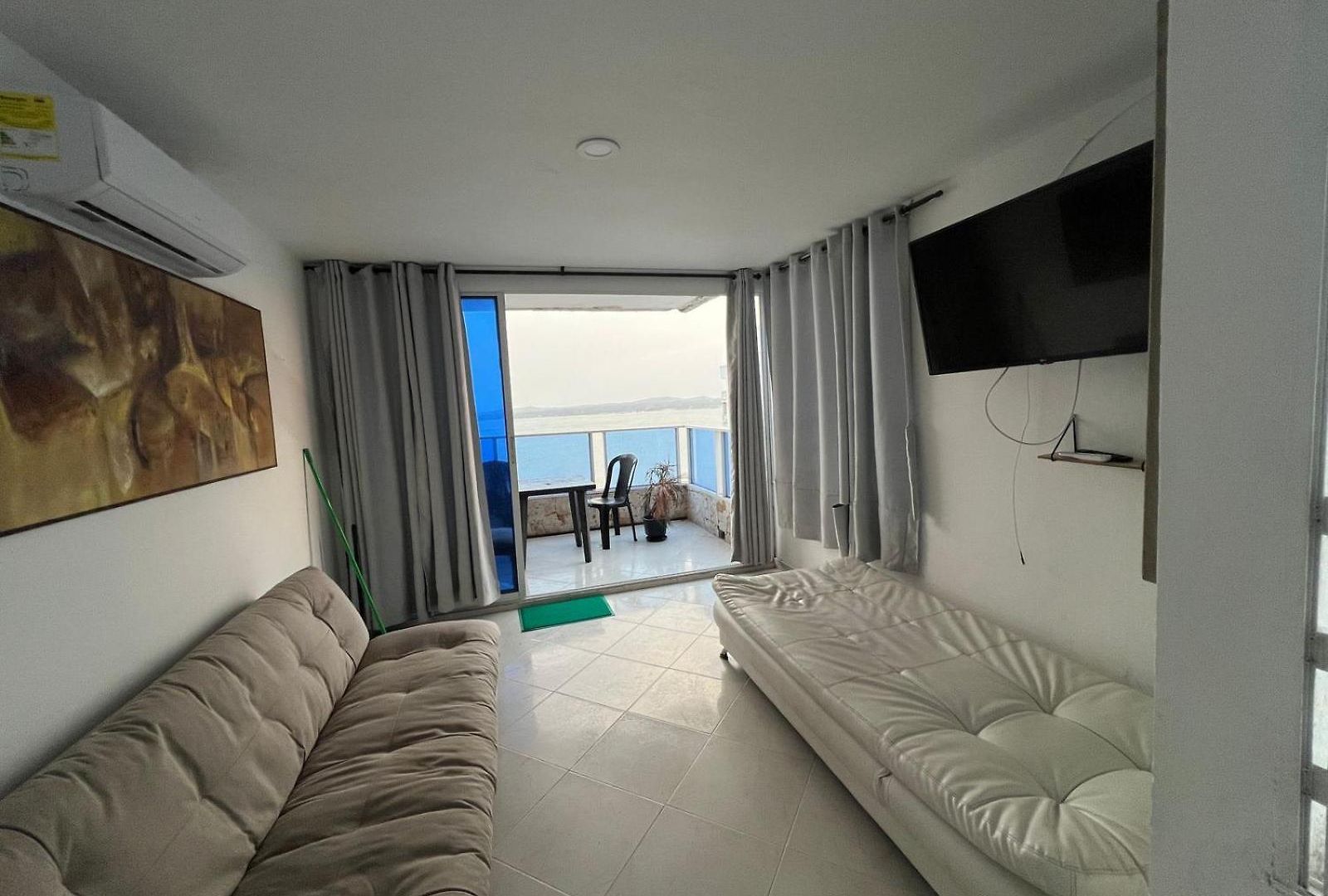 Apartamento Vista Al Mar Con Balcon Cartagena